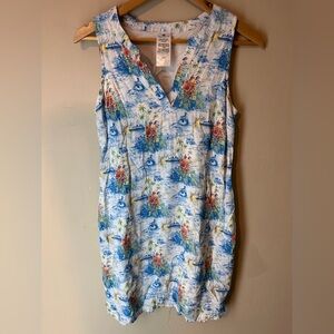 Disney Cruise Line Tropical Tank Top Dress Size S Vacation Aloha Mickey Travel